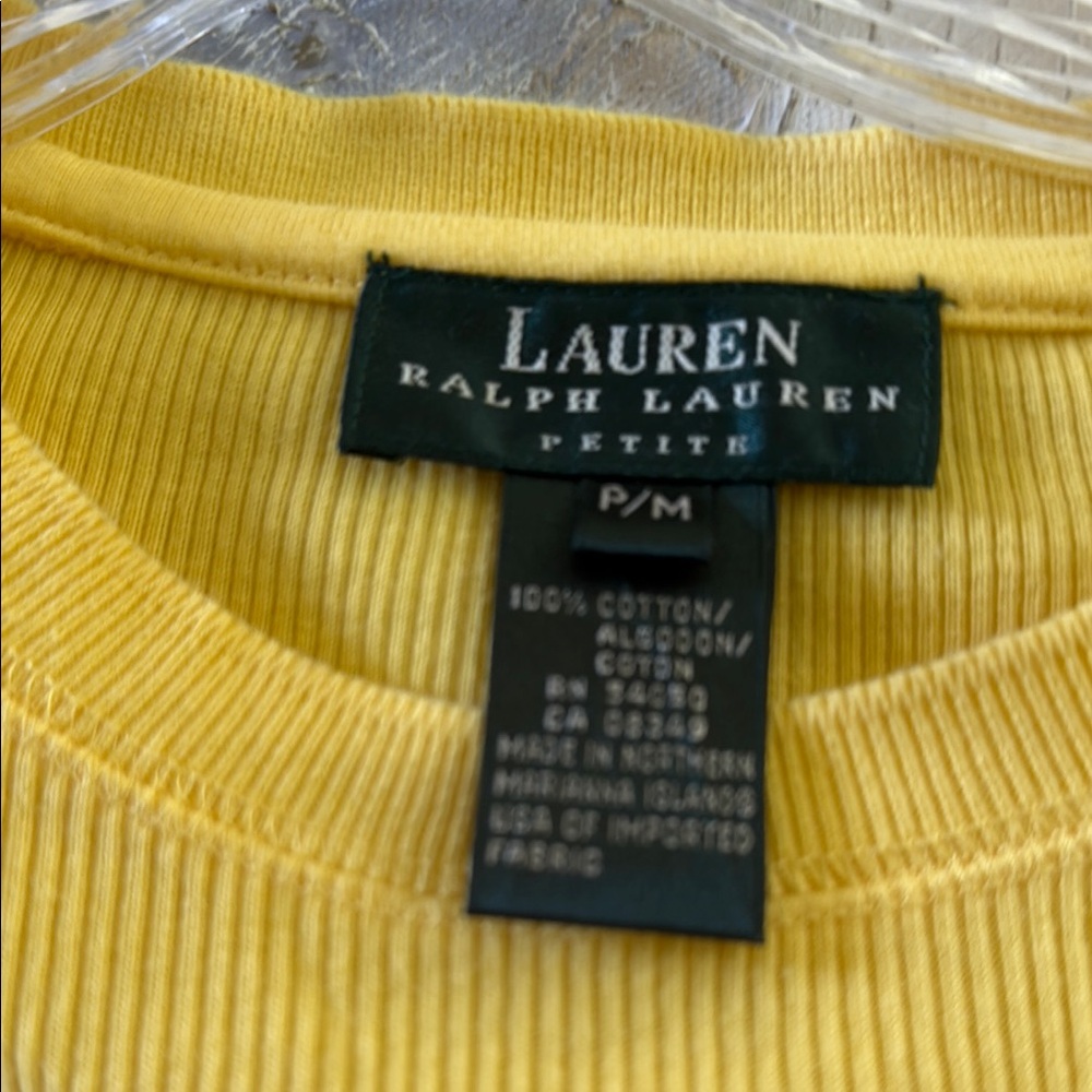 Lauren Ralph Lauren Sunlit Yellow Tee